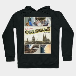 Greetings from Cologne in Germany vintage style retro souvenir Hoodie